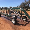 10 wheel V rake