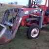 International 454 Tractor with FEL/3PL/Slasher
