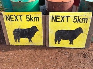 Stock Signs - 2% Buyers Premium on all Lots