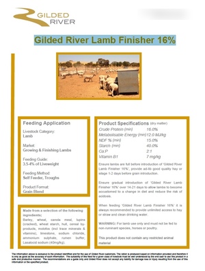 Gilded River Lamb Finisher 16%