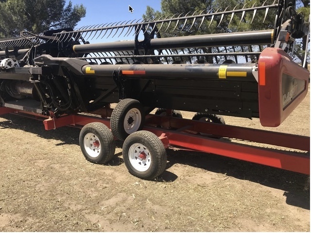 Case IH 7230 combine with Case IH 35ft 2162 Flex Front 2012