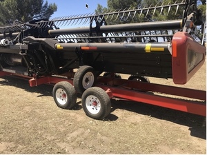 Case IH 7230 combine with Case IH 35ft 2162 Flex Front 2012