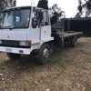 1987 Mitsubishi Tray Truck with Crane