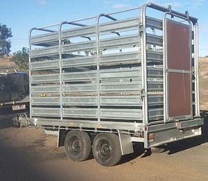 Tandem Trailer with Gal Stock Crate