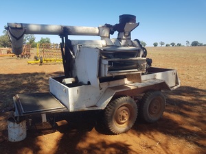 Seed Cleaner On Trailer