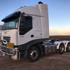 Iveco Stralis 550 Prime Mover with Moore 28 ft Slider Chassis Tipper 