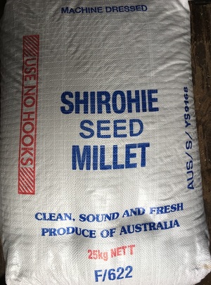 400kg of Shirohie Millet Seed in 25kg bags