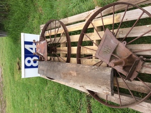 Under Auction (A129) - 2 x Steel Ground Drive Wheels