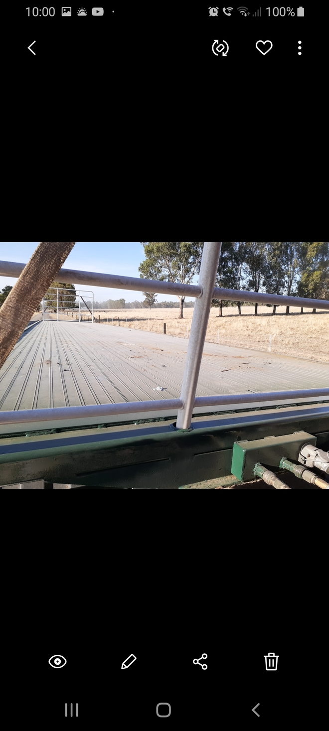 choice of 2 barker flat top trailers 
