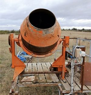 Cement Mixer 3-Phase Power Tilt