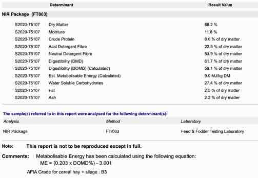 Barley Hay 8x4x3 Bales 