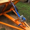 Hay Round Bale Buggy - 3 gear hand winch
