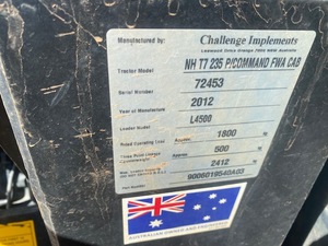 2012 New Holland T7.235 Tractor & Loader 