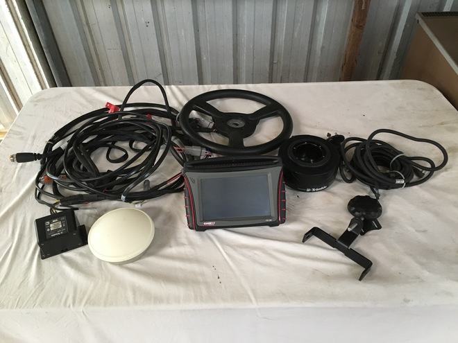 Trimble FM -750 Auto Steer system with EZ Pilot steering wheel.