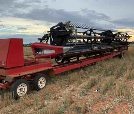 2010 Case IH 8120 Header with 2152 40' Front & Trailer