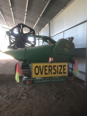 2011 John Deere 9670 STS Header with JD635D Front