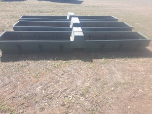 3 Polymaster 600L Water Troughs