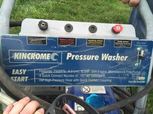 Kincrome pressure washer
