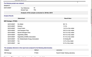 Clover/Rye Hay .  330 Bales