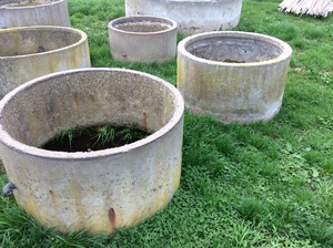 2 x Concrete Troughs