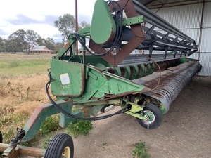 John Deere 930 Front with Smale Pea Pickup.