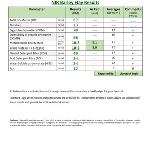 100mt Barley Hay 8x4x3 Bales
