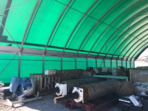 Large Dome Shelter - Pedestal Mounted 25m x 16m x 7.2m