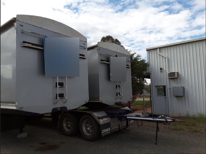 Rhino Steel TOA Trailers 2016  x 2 Matching set  With Dolly  Ideal for Almonds and Cotton Seed