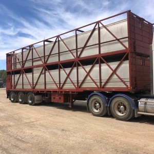 Byrne 2 Deck Cattle Trailer