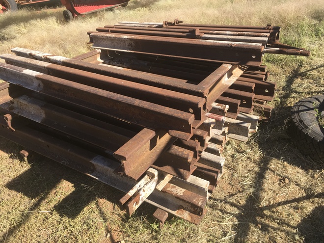 Under Auction - (A132) - Railway Iron Strainer Posts 