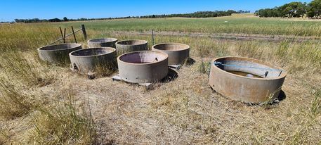 2 x Concrete Water Troughs 1200mm x 450mm