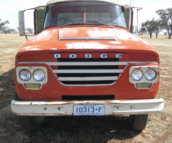 Dodge 575 Tray Truck with Hoist
