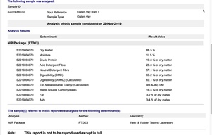 Organic Oaten Hay . USDA and NOP Accredited .  
