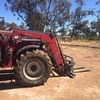 Case IH MX135 with Challenge Front End Loader