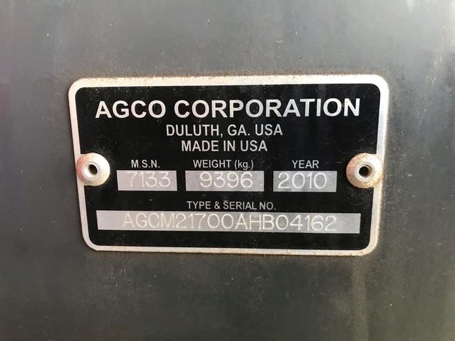 Baler, Massey Ferguson 2170