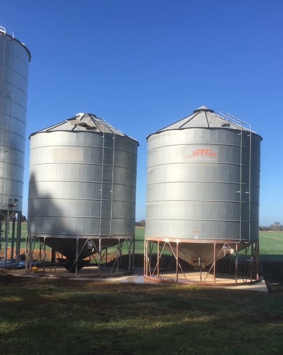  2 x Nelson Silos 40t approx