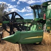  John Deere 9660 STS With A  2008 936D John Deere  Front With Cross Auger & Comb Trailer