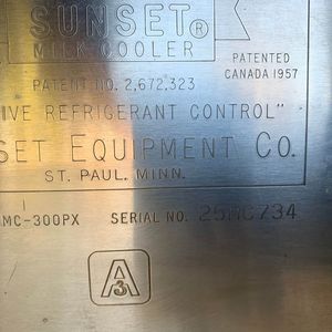Refrigerated Milk Vats (2) and sundries