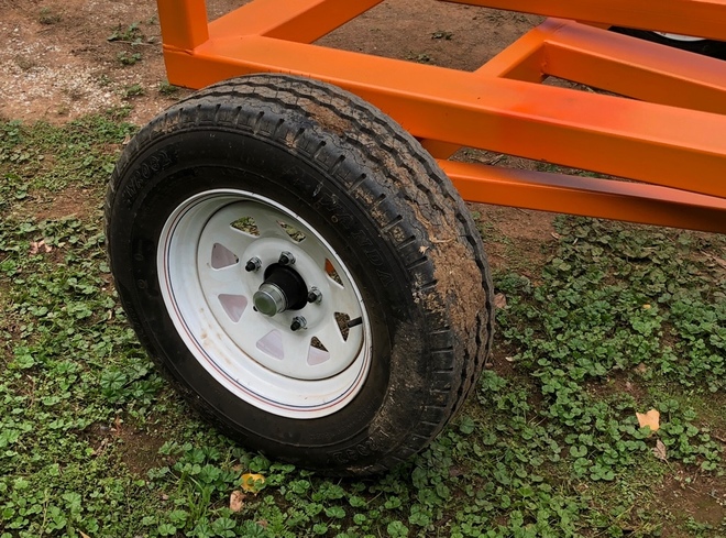 Hay Round Bale Buggy - 3 gear hand winch