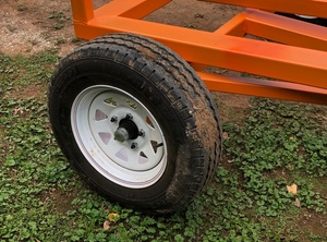 Hay Round Bale Buggy - 3 gear hand winch