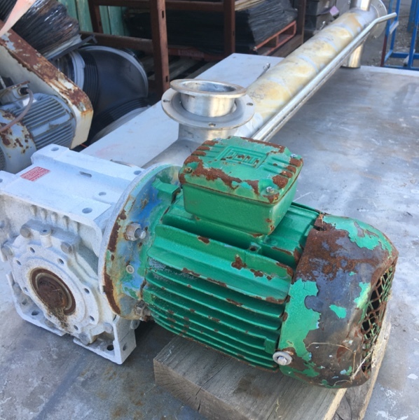 Stainless steel cased unloading auger 