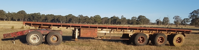 40ft bogie tril hay trailer 