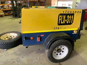 Compair 175 cfm on All terrain chassis road trailer with Deutz diesel engine