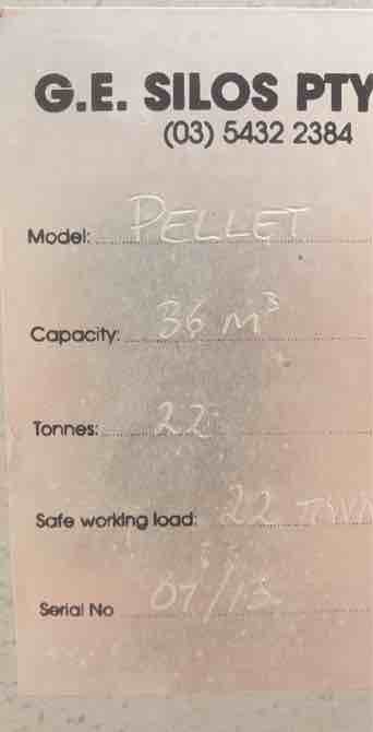 GE Pellet Silo For Sale