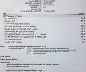 Single load of Vetch Hay