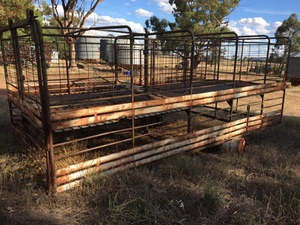 17ft 2 deck stock crate for sale