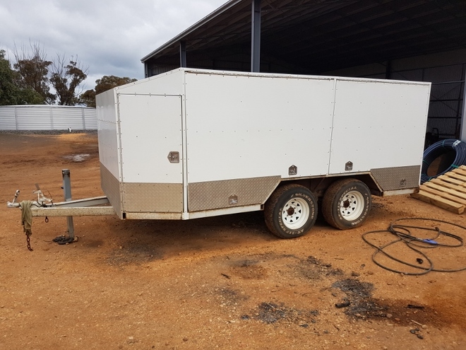 Tool Trailer Enclosed with Fuel Tank