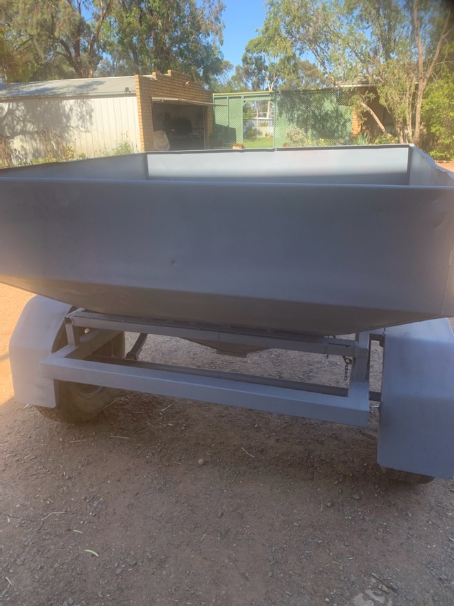 Under Auction (A125) - Tow 1 Tonne Sheep Feeder Bin