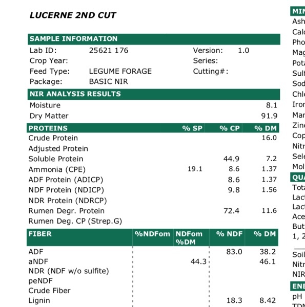 140 x 2nd Cut Lucerne 8x3x4