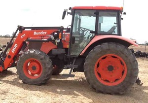Kubota M108 4 Cyl 100 HP with New Burder 8070 XP3 Loader